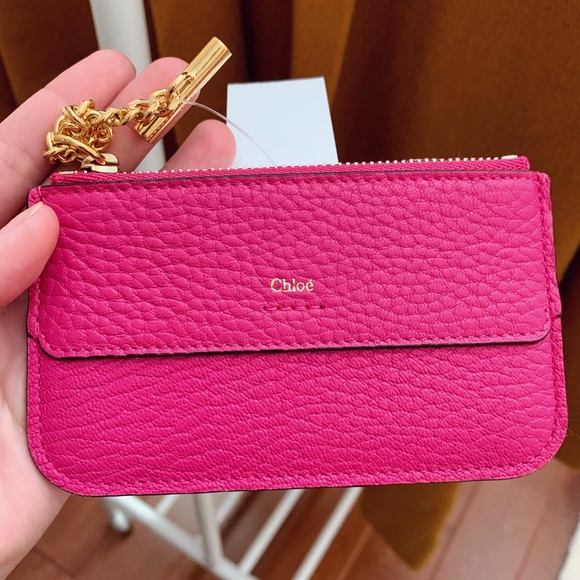 Chloe Accessories - NWT Chloe Drew Card Case, Fuschia Rose